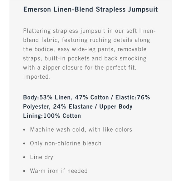 Abercrombie & Fitch Strapless Beige Jumpsuit - Picture 4 of 5